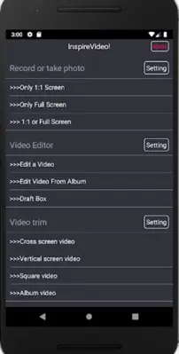 InspireVideo! Simple and Powerful Video Editor! android App screenshot 5
